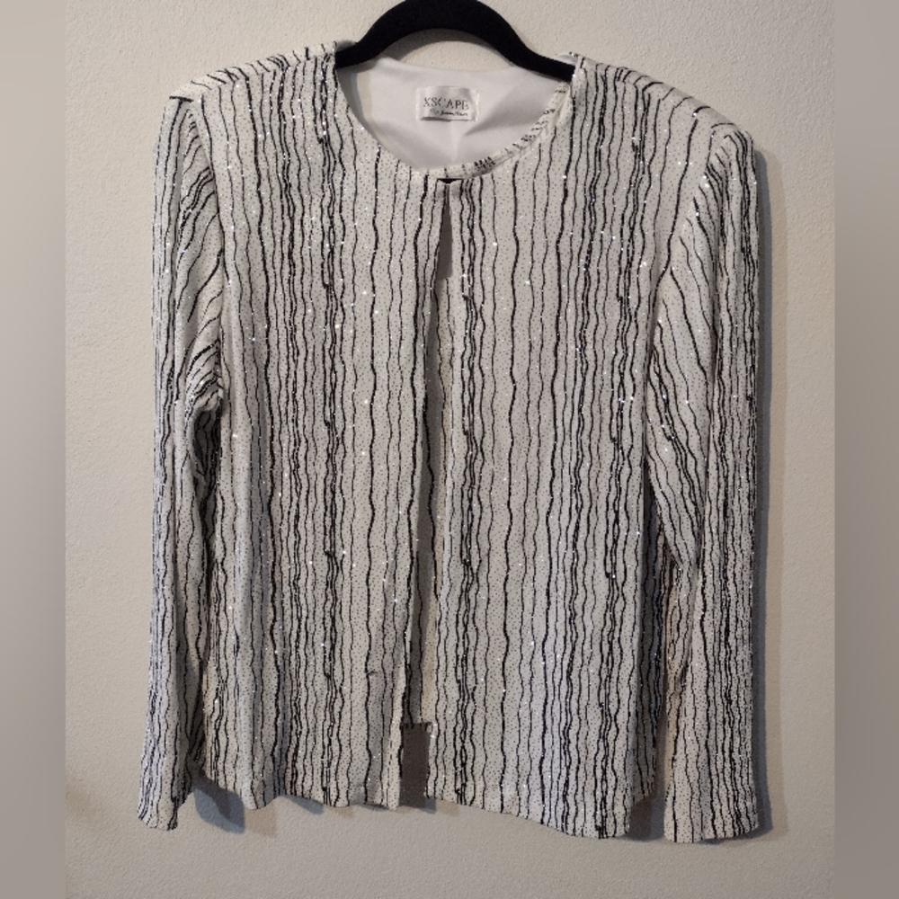 Holiday Glitter knit jacket and shell set Size Medium